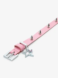 Sweet Society® Pink Buckle Spike Star Choker