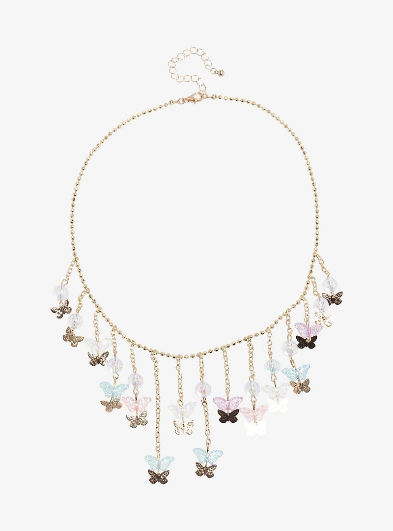 Thorn & Fable Dangling Butterfly Necklace