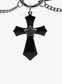 Social Collision Black Star Cross Choker