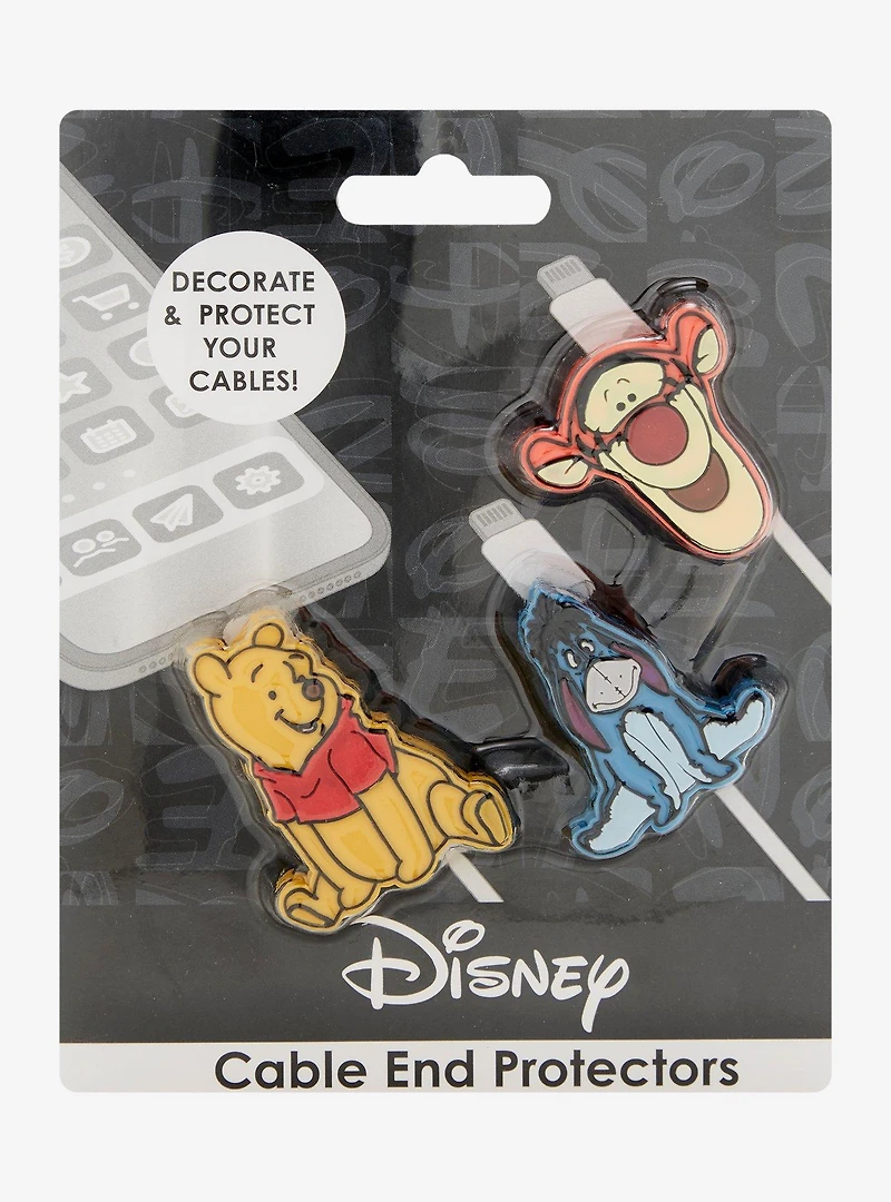 Disney Winnie the Pooh Characters Figural Cable Protector Set