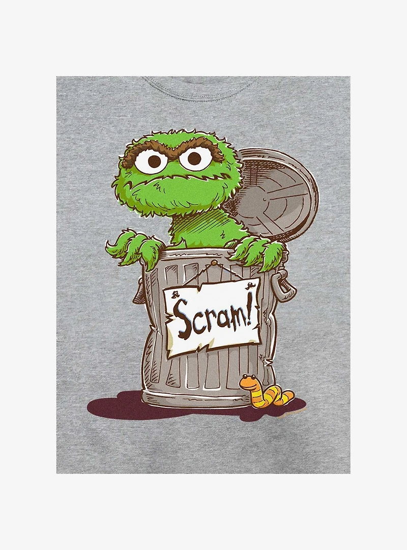 Sesame Street Oscar Scram Sign Sweatshirt