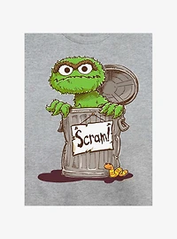 Sesame Street Oscar Scram Sign Sweatshirt