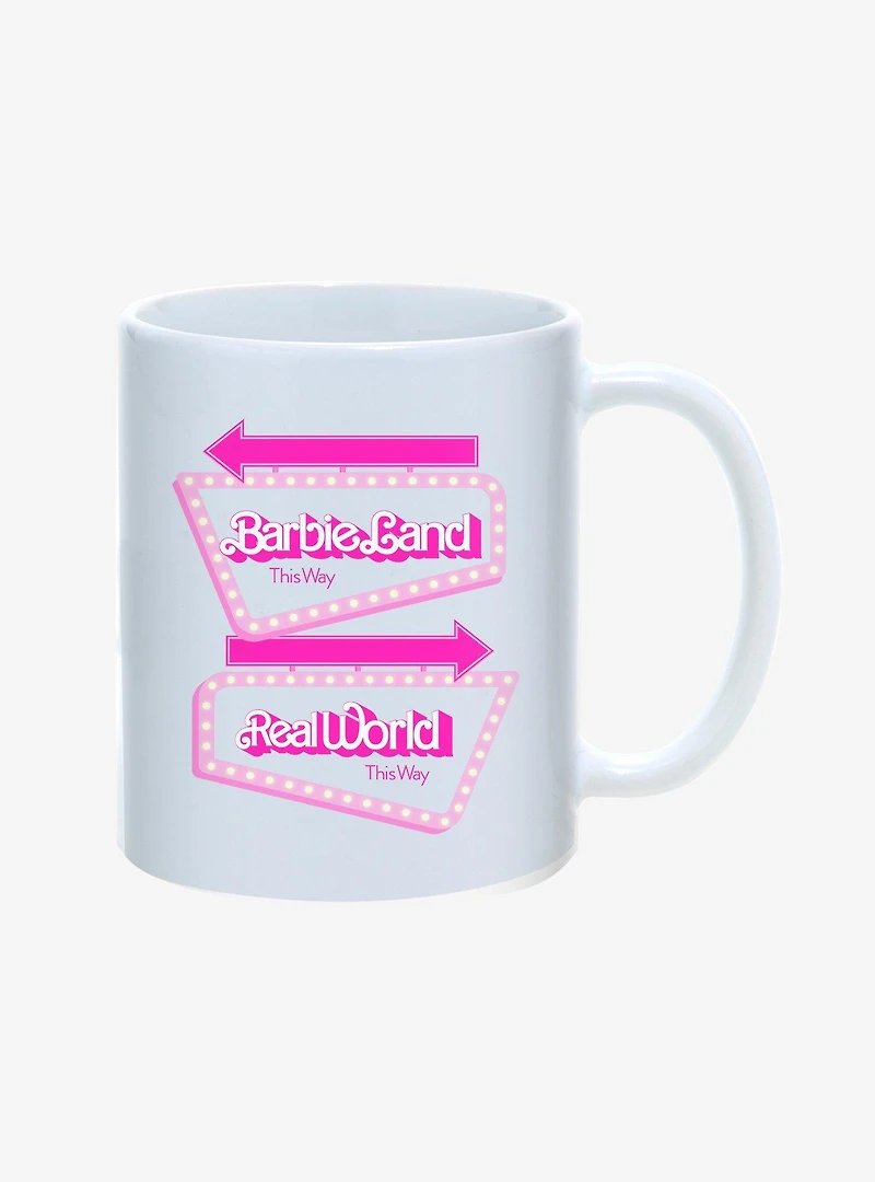Barbie Barbieland Real World Signs Mug 11oz