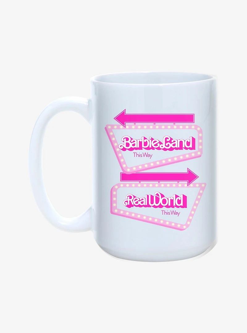 Barbie Barbieland Real World Signs Mug 15oz