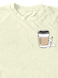 Pokemon Chibi Pikachu Coffee T-Shirt