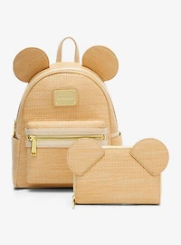 Loungefly Disney Mickey Mouse Straw Ears Zipper Wallet