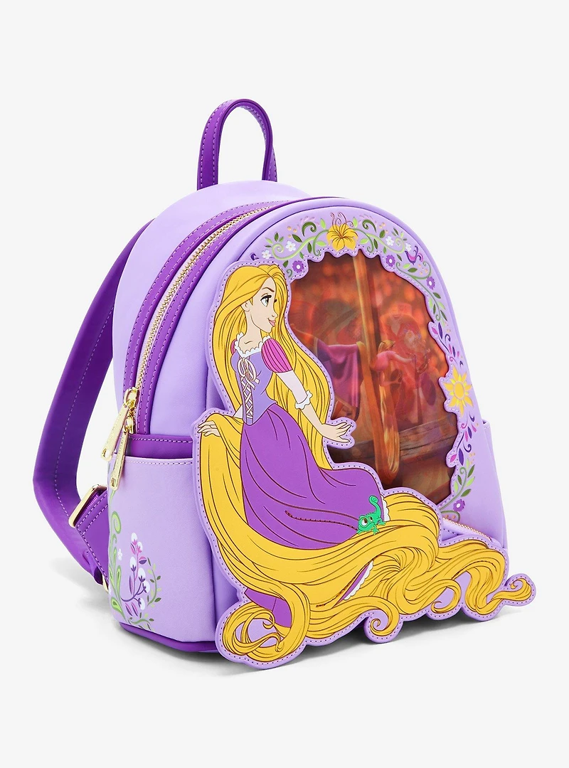 Loungefly Disney Tangled Rapunzel Lenticular Mini Backpack