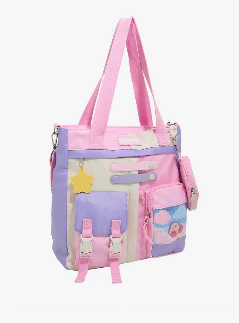 Kirby Pastel Cargo Tote Bag With Coin Purse