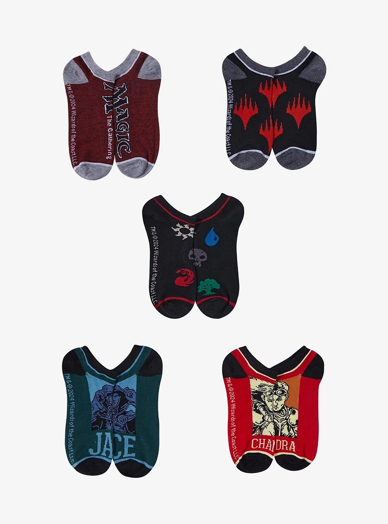 Magic: The Gathering Icons No-Show Socks 5 Pair