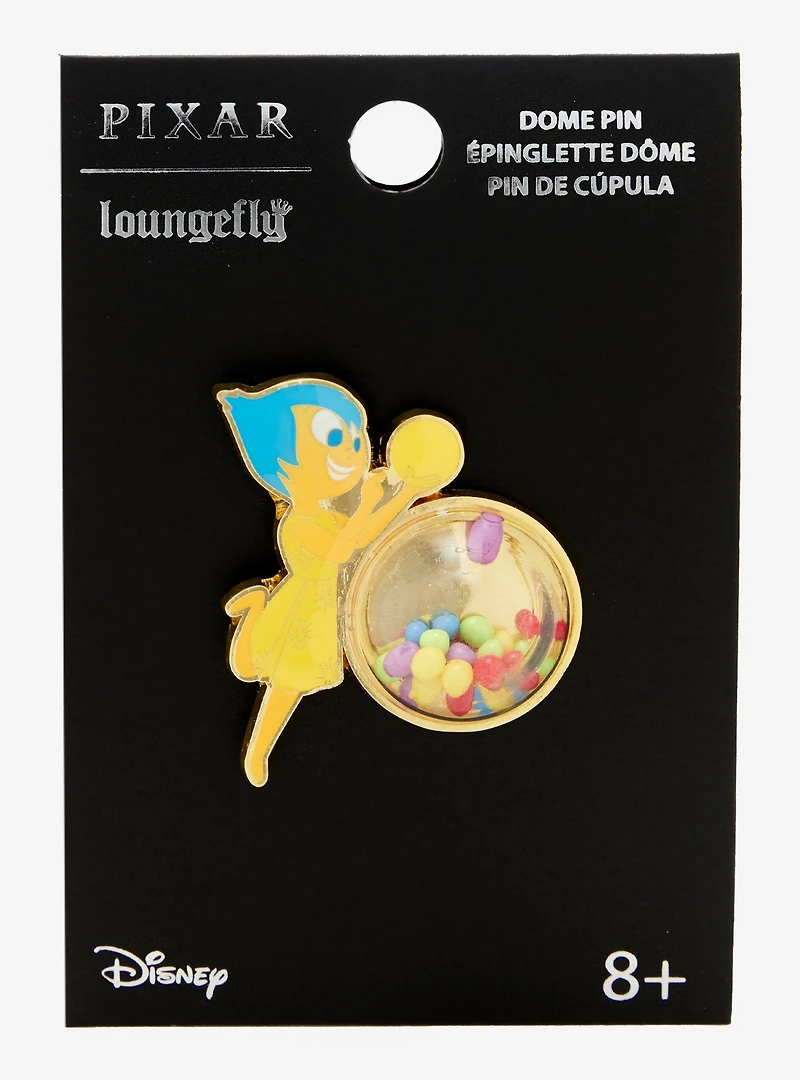 Loungefly Disney Pixar Inside Out Joy 3D Dome Enamel Pin - BoxLunch Exclusive