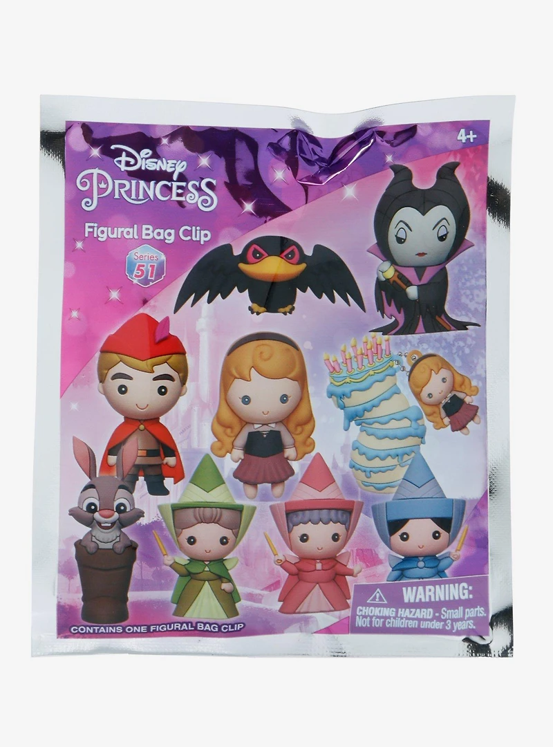 Disney Sleeping Beauty Characters Blind Bag Figural Bag Clip