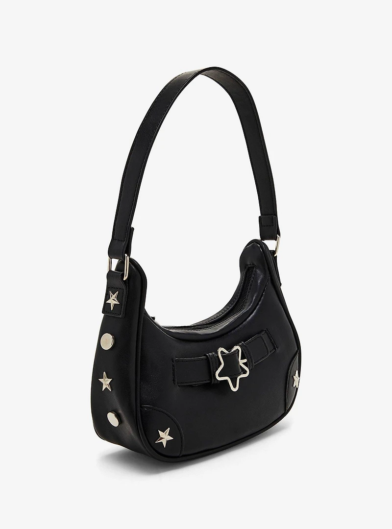 Black Star Buckle Shoulder Bag
