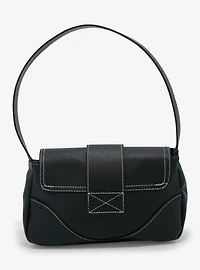 Safety Pin Cross Charm Shoulder Bag