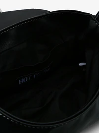 Safety Pin Cross Charm Shoulder Bag