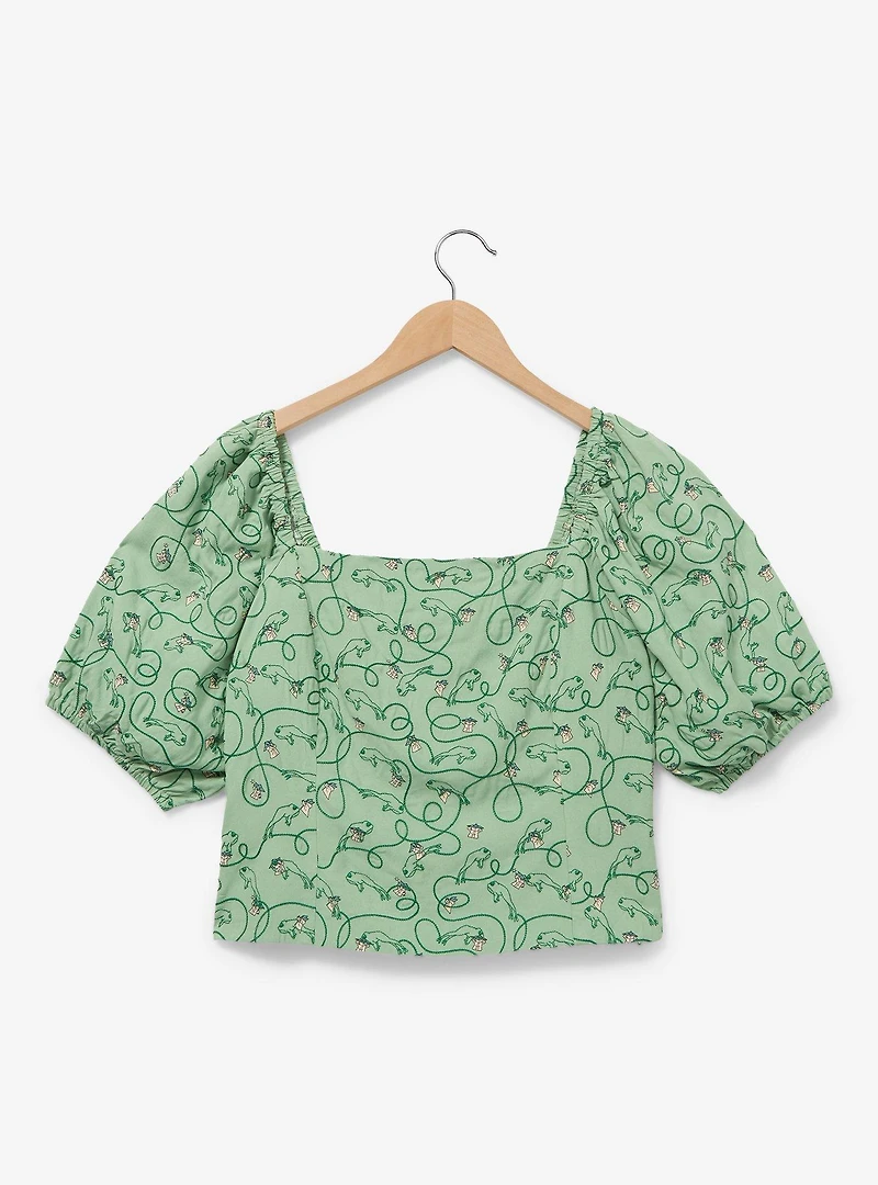 Her Universe Star Wars The Mandalorian Grogu Women's Plus Crop Top — BoxLunch Exclusive