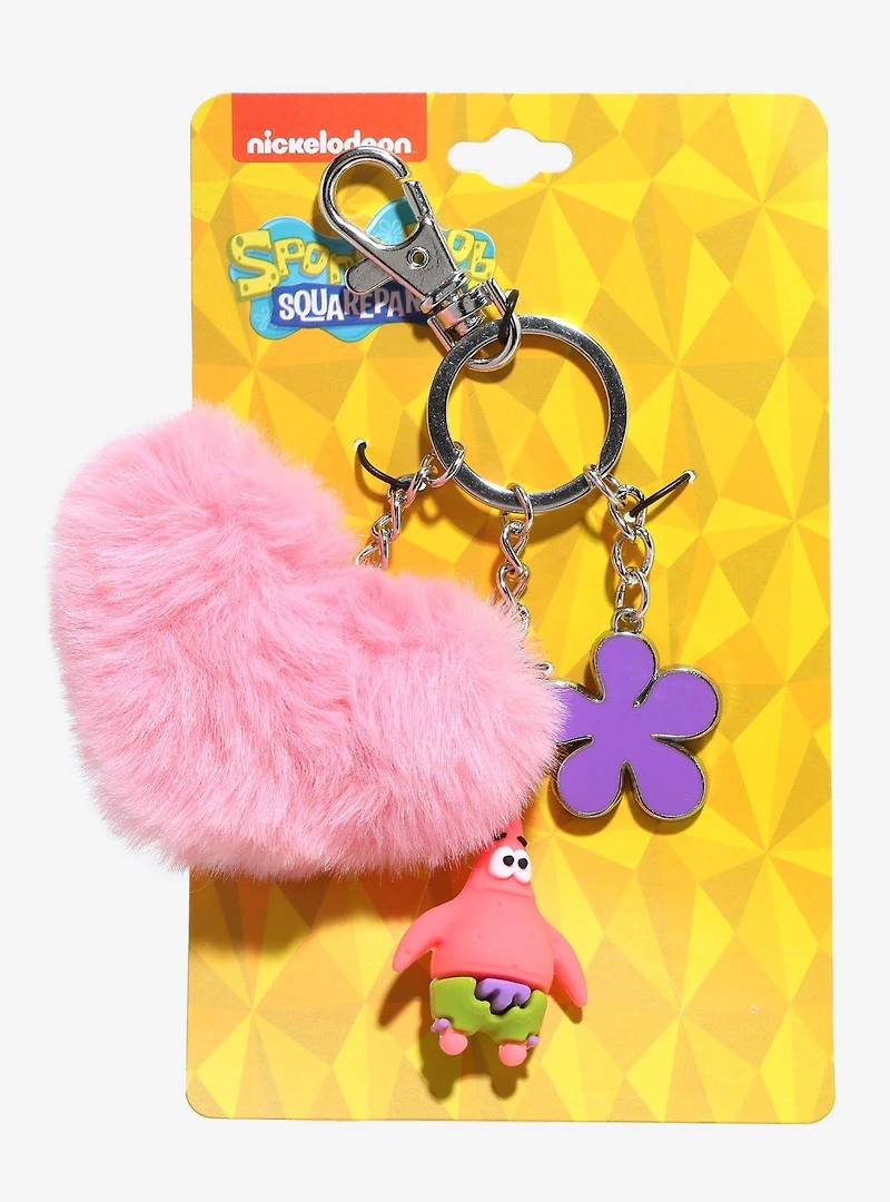 SpongeBob SquarePants Patrick Pom Pom Multi-Charm Keychain