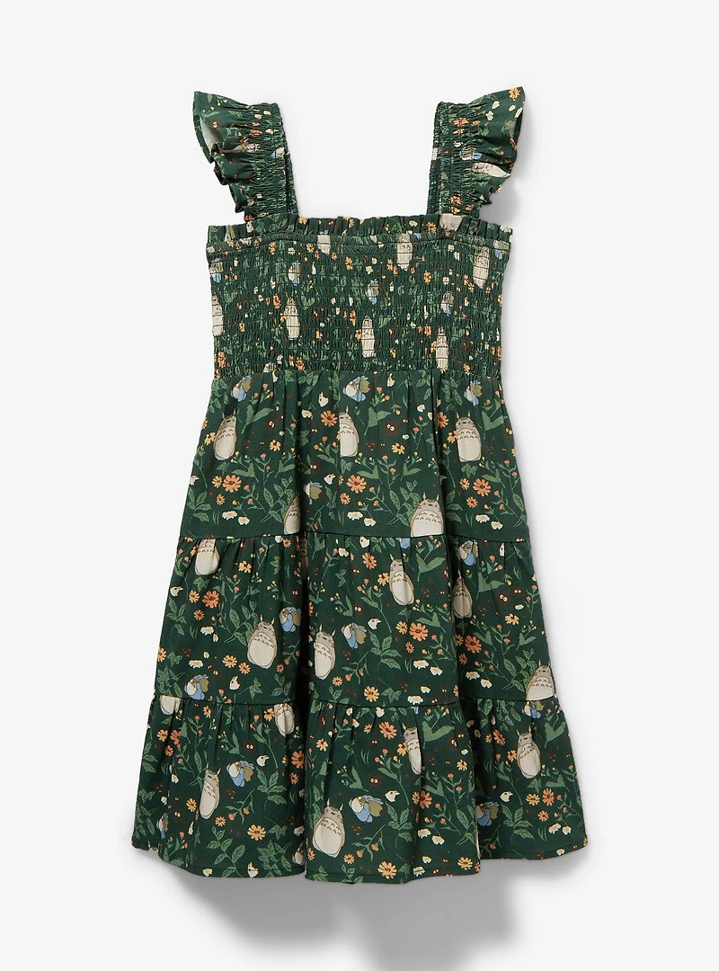 Studio Ghibli My Neighbor Totoro Garden Allover Print Smocked Toddler Dress — BoxLunch Exclusive