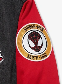 Marvel Spider-Man Miles Morales Denim Varsity Jacket - BoxLunch Exclusive