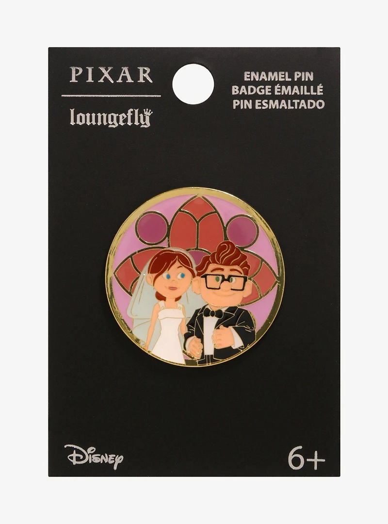 Loungefly Disney Pixar Up Carl and Ellie Wedding Enamel Pin — BoxLunch Exclusive