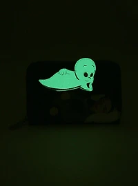 Loungefly Casper Kat & Casper Small Zip Glow-in-the-Dark Wallet