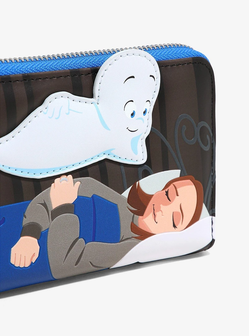 Loungefly Casper Kat & Casper Small Zip Glow-in-the-Dark Wallet