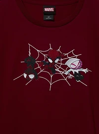Marvel Spider-Man Embroidered Women's T-Shirt — BoxLunch Exclusive