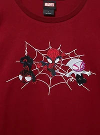 Marvel Spider-Man Embroidered Women's Plus T-Shirt — BoxLunch Exclusive