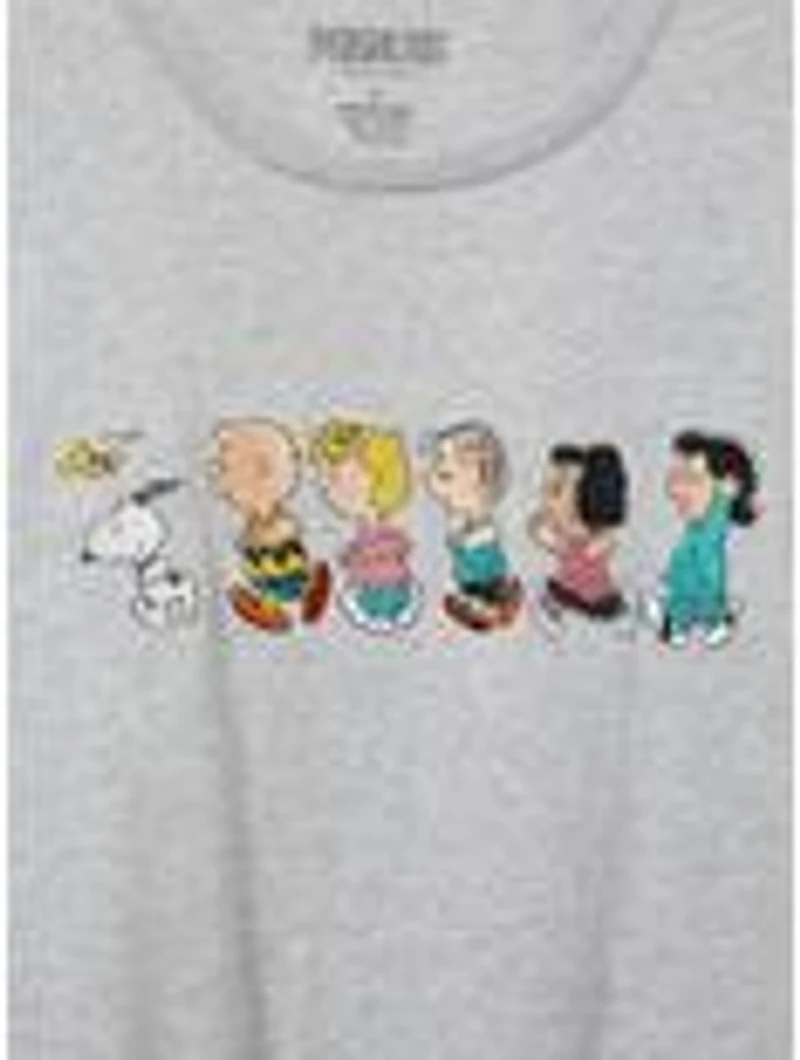 Peanuts Characters Running Women's Plus T-Shirt - BoxLunch Exclusive