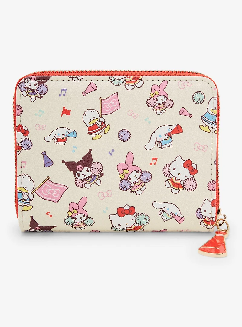 Sanrio Hello Kitty and Friends Cheerleading Small Zip Wallet - BoxLunch Exclusive