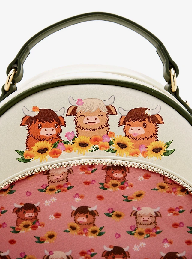 Boxlunch Highland Cow Floral Mini Backpack - BoxLunch  display picture 2