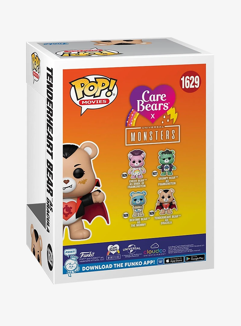 Funko Pop! Movies Care Bears x Universal Monsters Tenderheart Bear as Dracula Vinyl Figure