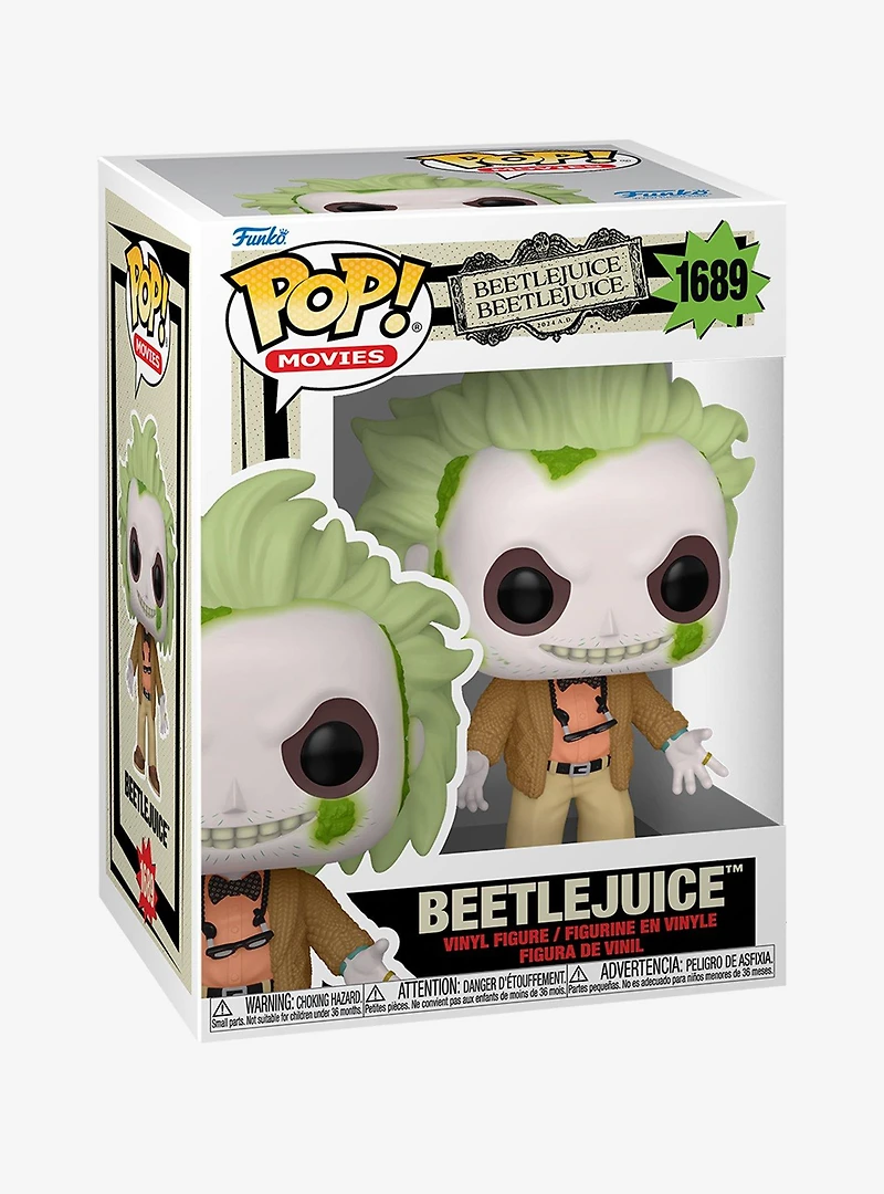 Funko Pop! Movies Beetlejuice Beetlejuice Cardigan Beetlejuice Vinyl Figure