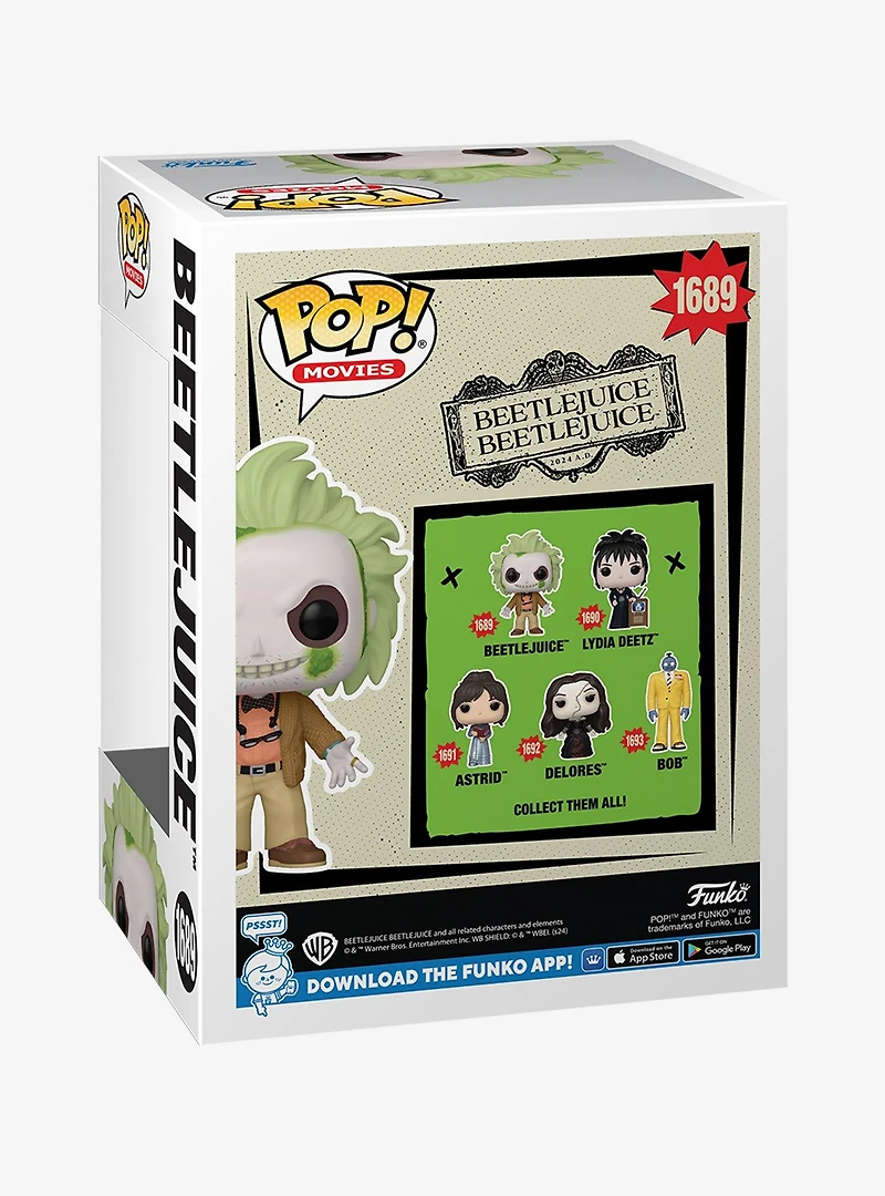 Funko Pop! Movies Beetlejuice Beetlejuice Cardigan Beetlejuice Vinyl Figure