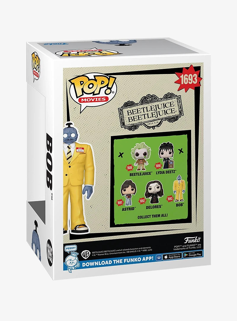 Funko Pop! Movies Beetlejuice Beetlejuice Bob Vinyl Figure