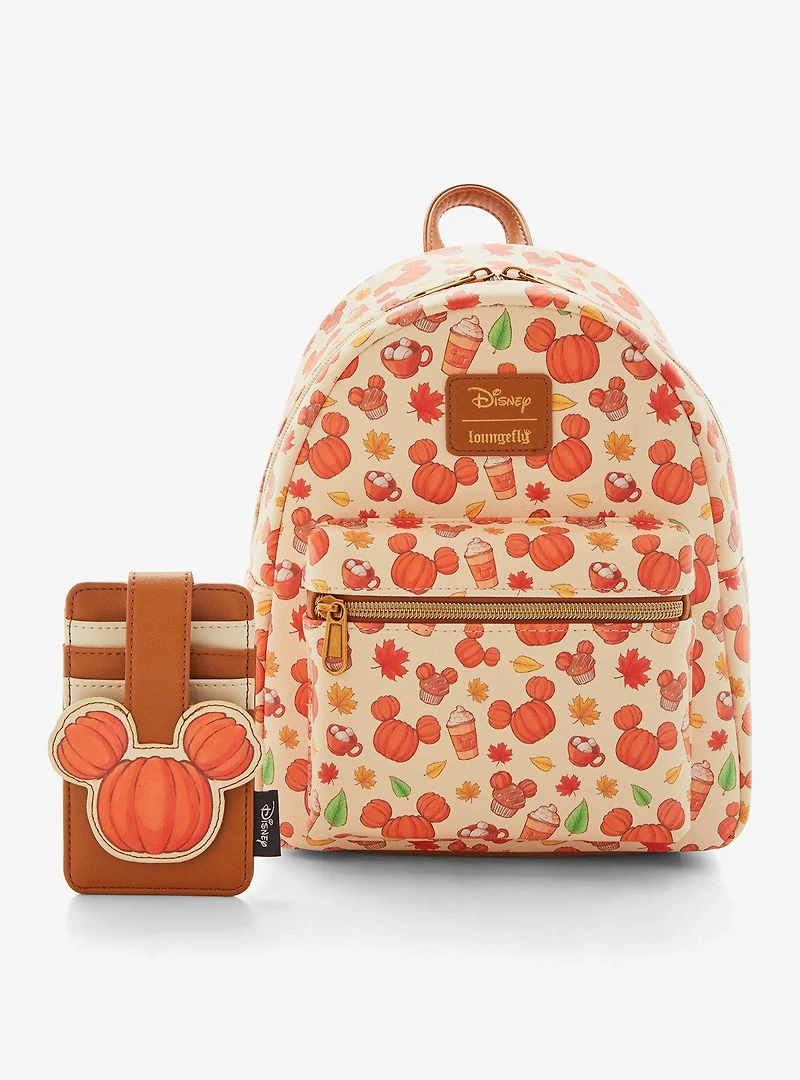 Loungefly Disney Mickey Mouse Pumpkin Treats Mini Backpack