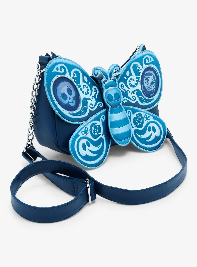 Loungefly The Corpse Bride Butterfly Figural Crossbody Bag