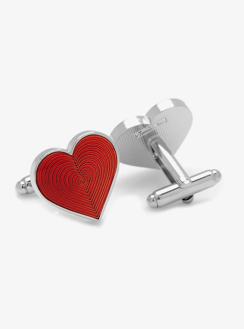 Red Heart Cufflinks