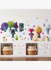 Trolls 3 Band Together with Glitter Wall Decals