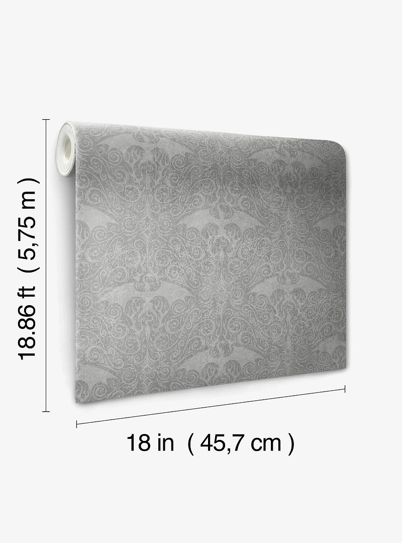 House of The Dragon Grey Peel and Stick Wallpaper