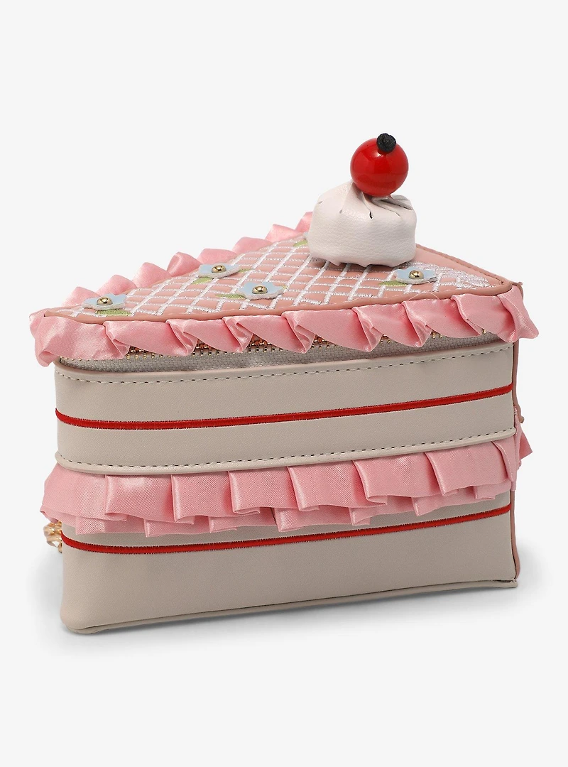 Cake Slice Figural Crossbody Bag