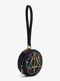 Harry Potter Deathly Hallows Floral Coin Purse - BoxLunch Exclusive