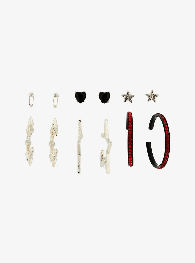 Social Collision Star Spike Earring Set