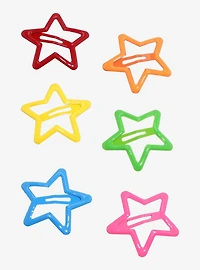 Sweet Society Colorful Star Hair Clip Set