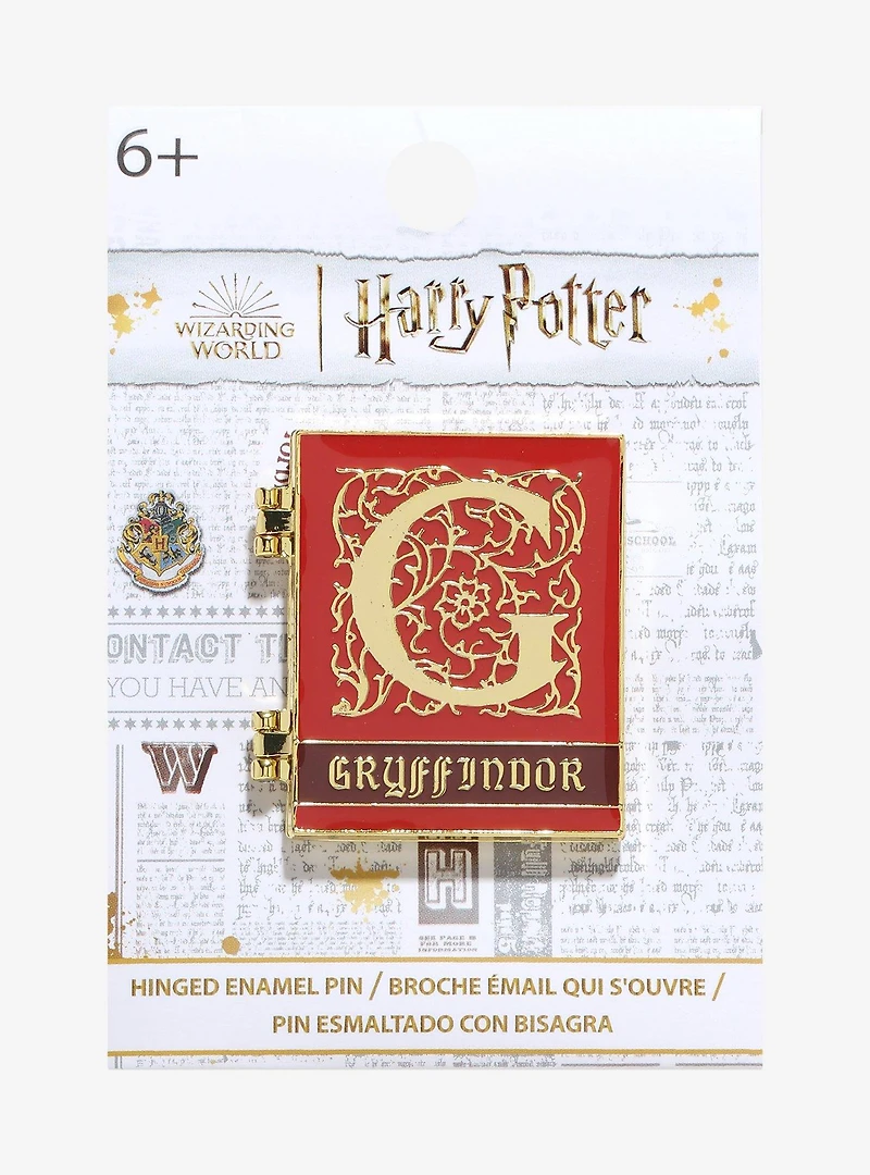 Loungefly Harry Potter Gryffindor Hinge Book Enamel Pin — BoxLunch Exclusive