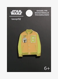 Loungefly Star Wars The Mandalorian Grogu & Mando Varsity Jacket Enamel Pin - BoxLunch Exclusive