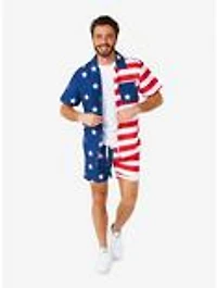 McSummer Short Sleeve Button-Up and Shorts Summer Set