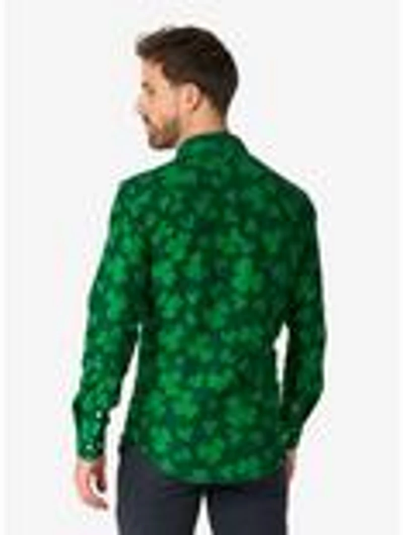 St. Pats Green Long Sleeve Button-Up Shirt