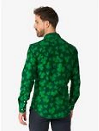 St. Pats Green Long Sleeve Button-Up Shirt