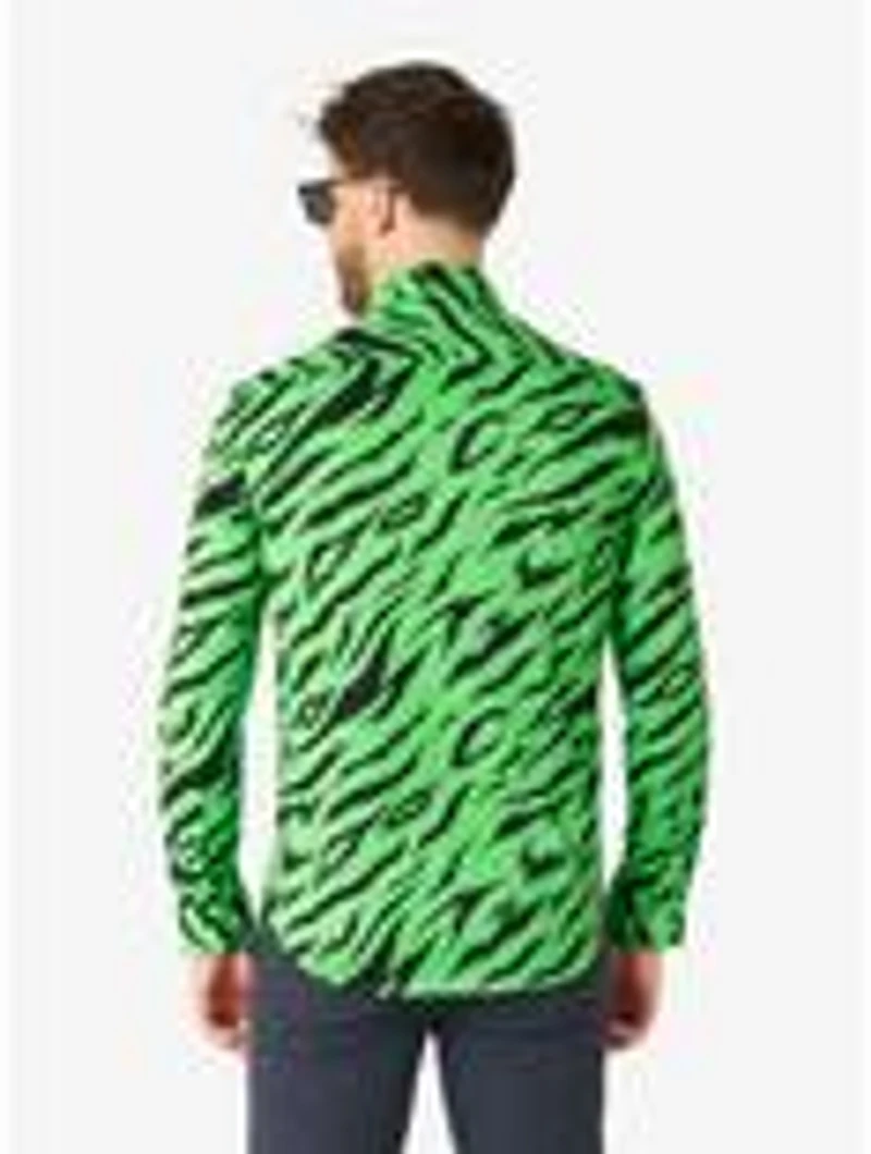 Wild Animal Long Sleeve Button-Up Shirt