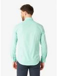 Magic Mint Long Sleeve Button-Up Shirt